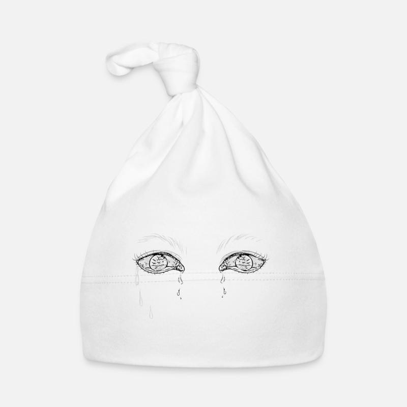 les yeux pleurent Bonnet bio Bébé