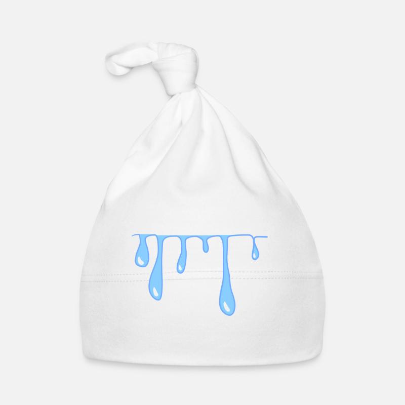 water drops slime line pattern Organic Baby Cap