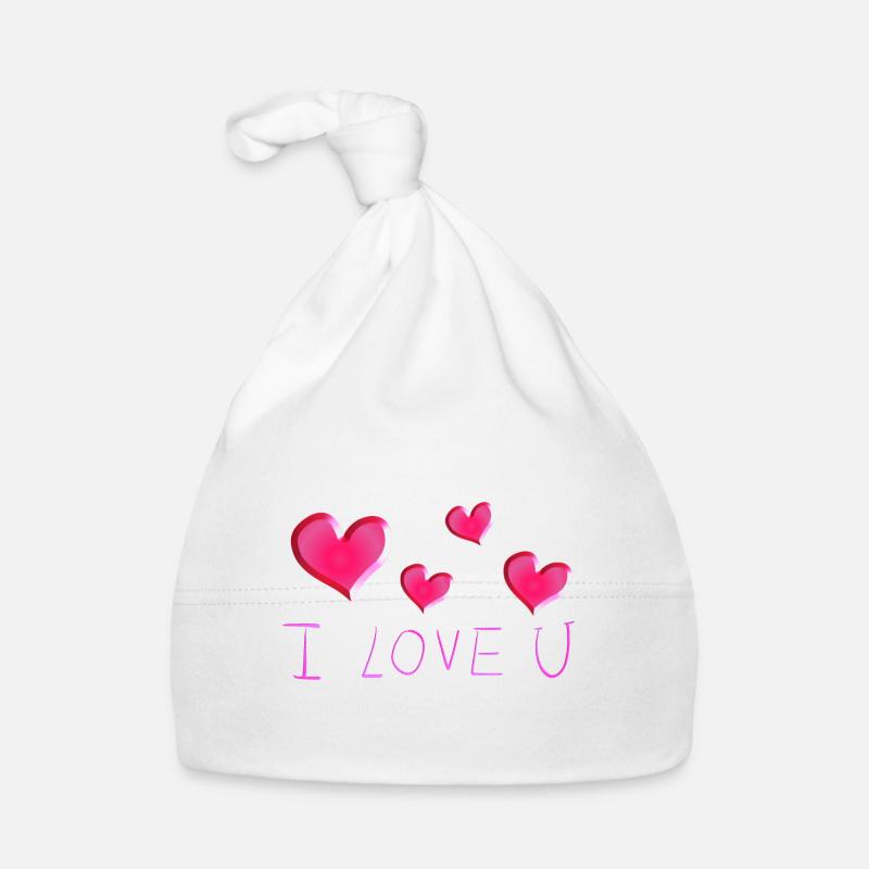 ich liebe dich herzen text valentinstag Baby Bio-Mütze