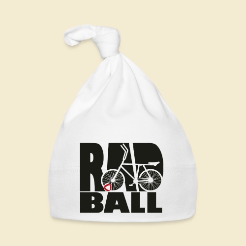 Radball | Typo Black - Baby Bio-Mütze
