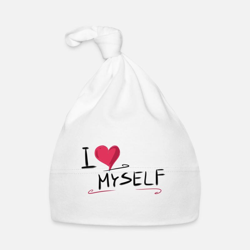 ich liebe mich herz text spruch Baby Bio-Mütze