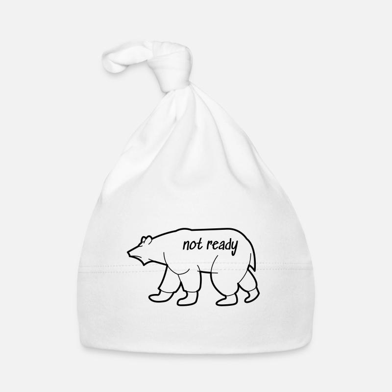 Polar Bear Drawing Organic Baby Cap