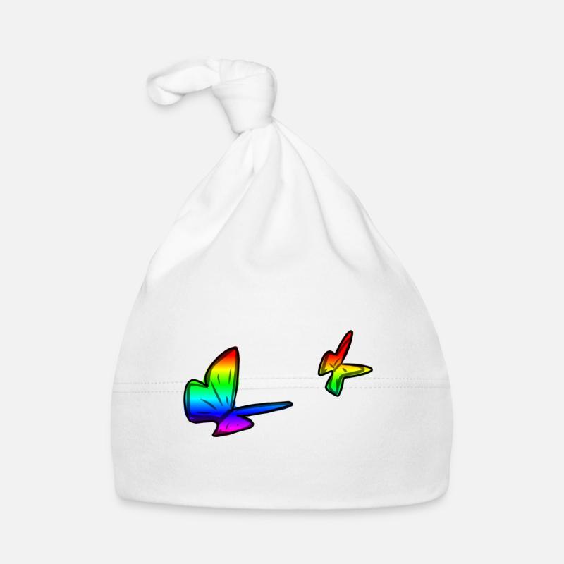bunte schmetterlinge schmetterling bunt symbol Baby Bio-Mütze