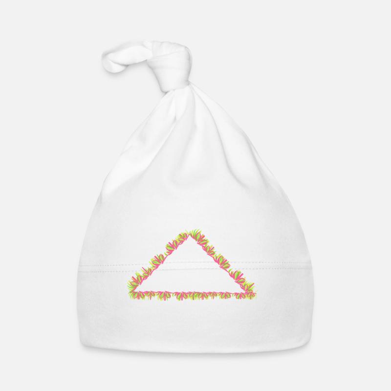 triangle nature symbol grass Organic Baby Cap