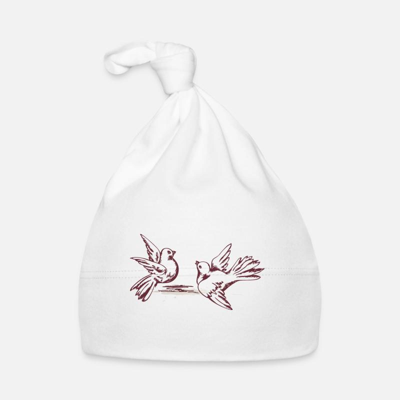 Vögel Baby Bio-Mütze