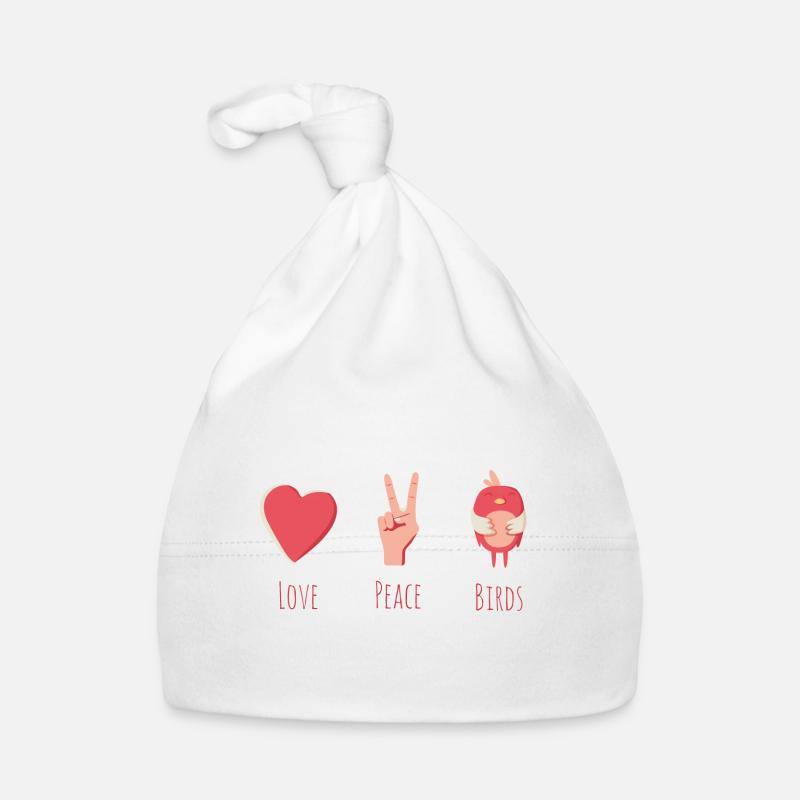 Vögel Baby Bio-Mütze