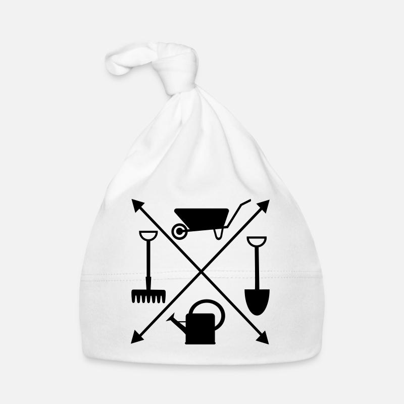 Garten - Baby Bio-Mütze - Weiß