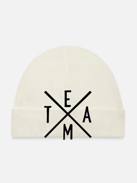équipe - Bonnet bio Bébé - blanc - Devant