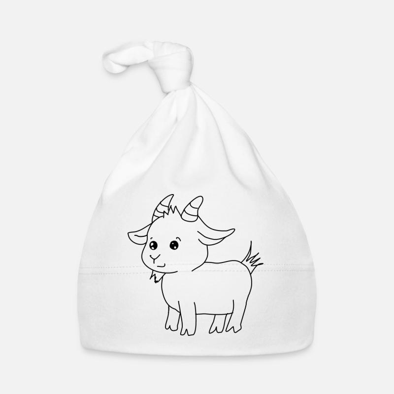 goat cute goat Organic Baby Cap