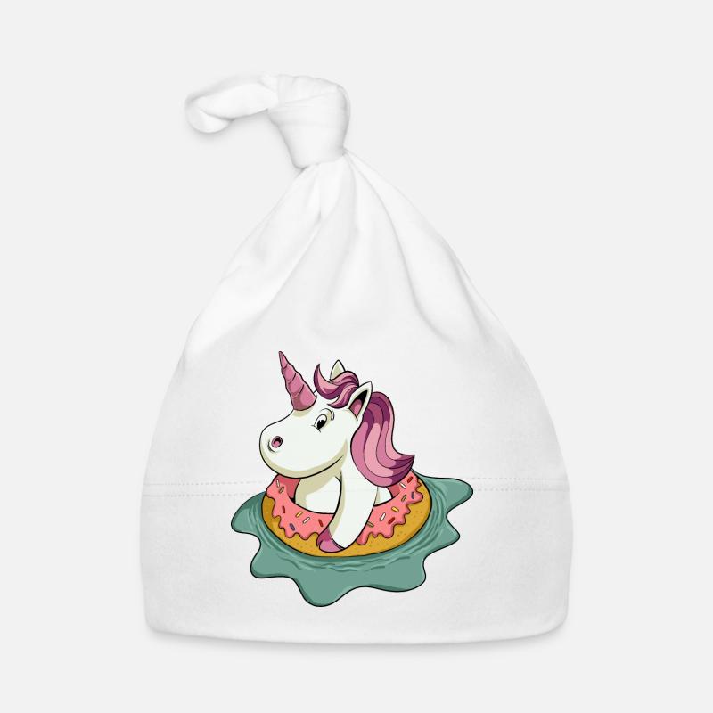Sommer Einhorn Baby Bio-Mütze