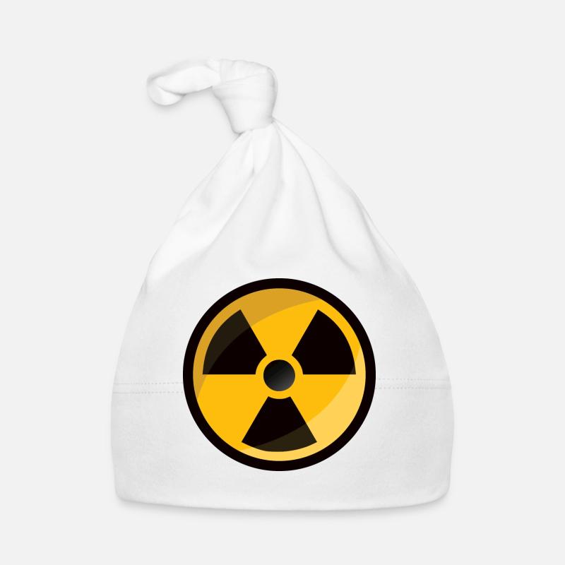 Strahlenwarnzeichen Radioaktiv Atom Zeichen Baby Bio-Mütze