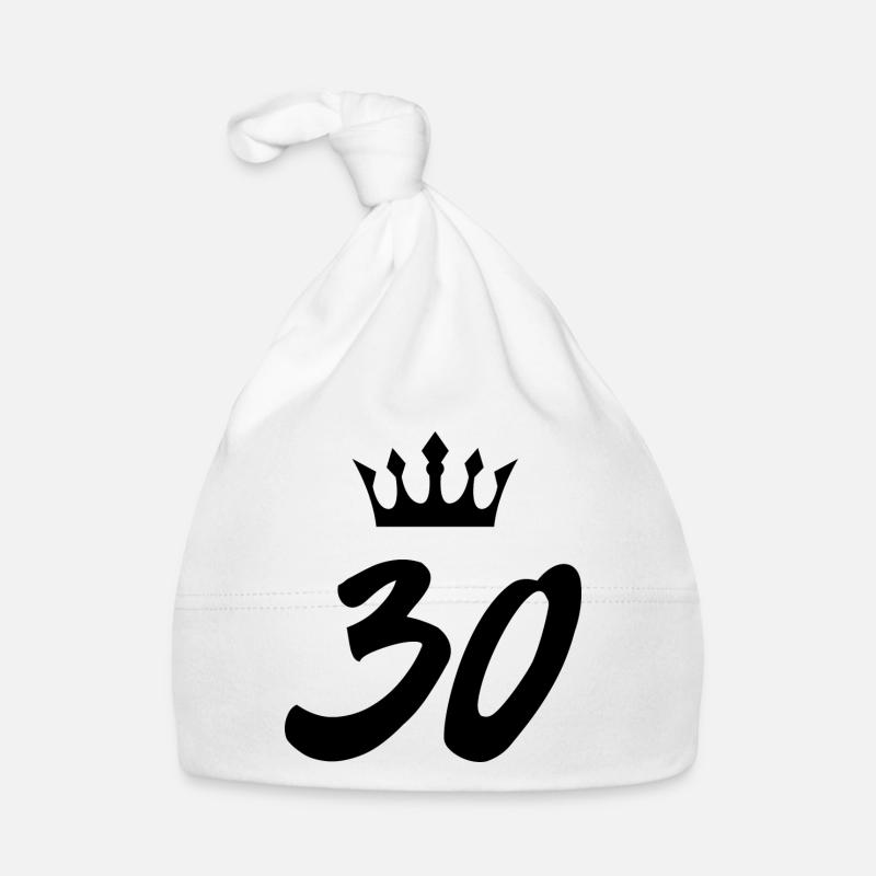 30 Number crown Organic Baby Cap