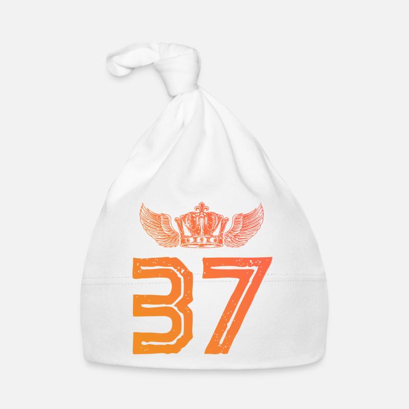 37 Zahl Krone Baby Bio-Mütze