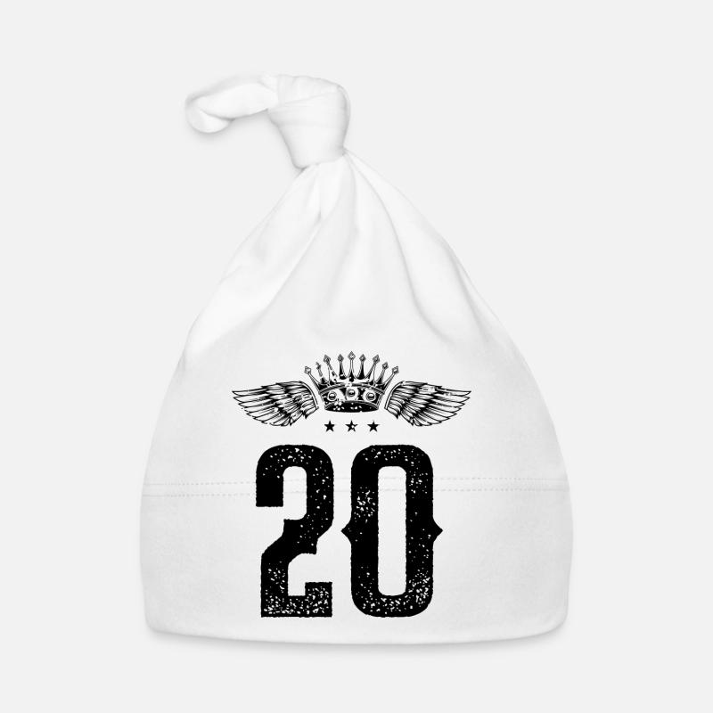 20 Zahl Krone Baby Bio-Mütze