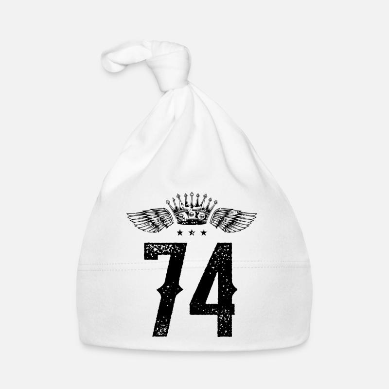 74 Zahl Krone Baby Bio-Mütze