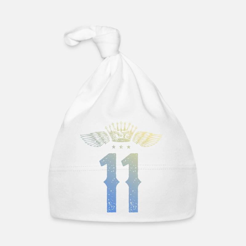11 Number crown Organic Baby Cap