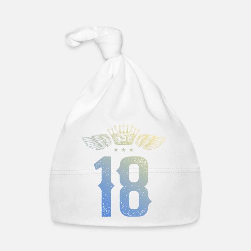 18 Zahl Krone Baby Bio-Mütze