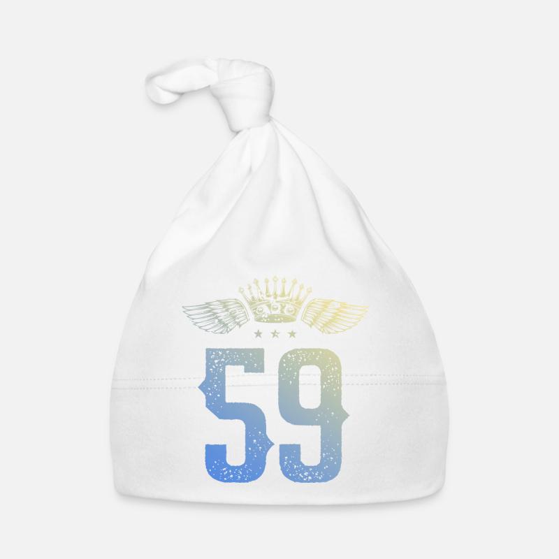 59 Number crown Organic Baby Cap
