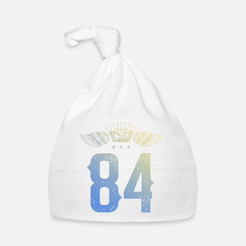 84 Number crown Organic Baby Cap