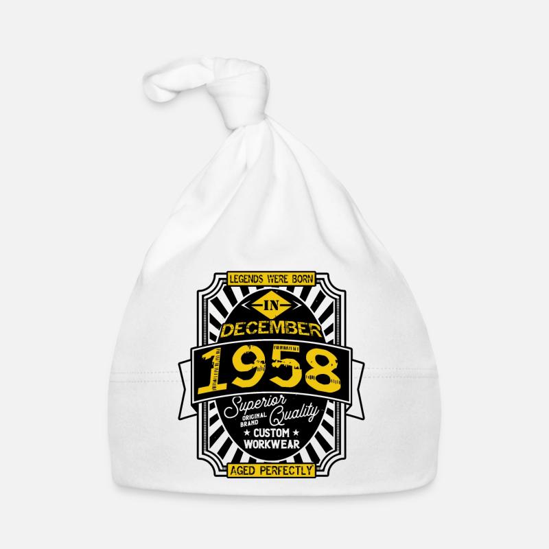1958 DECEMBER Bonnet bio Bébé