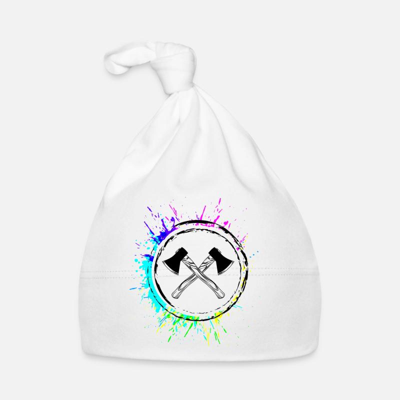 Symbole de la hache Bonnet bio Bébé