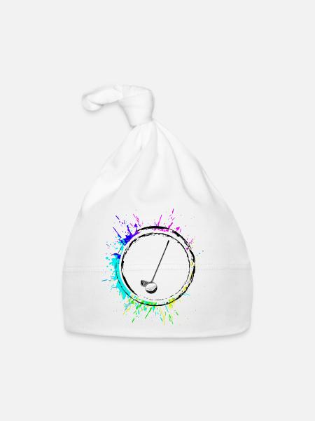 Golf Sport Symbol - Organic Baby Cap - white - Front