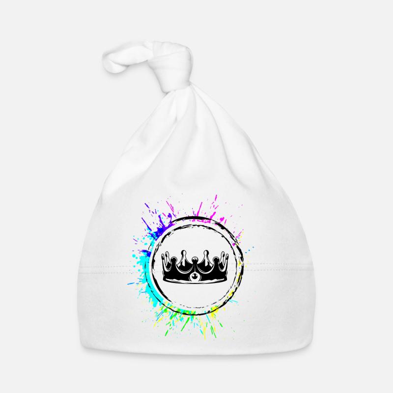 Symbole du roi de la couronne Bonnet bio Bébé