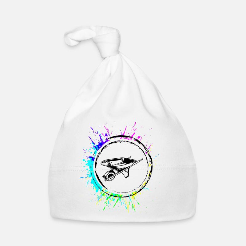 Schubkarre Symbol Baby Bio-Mütze