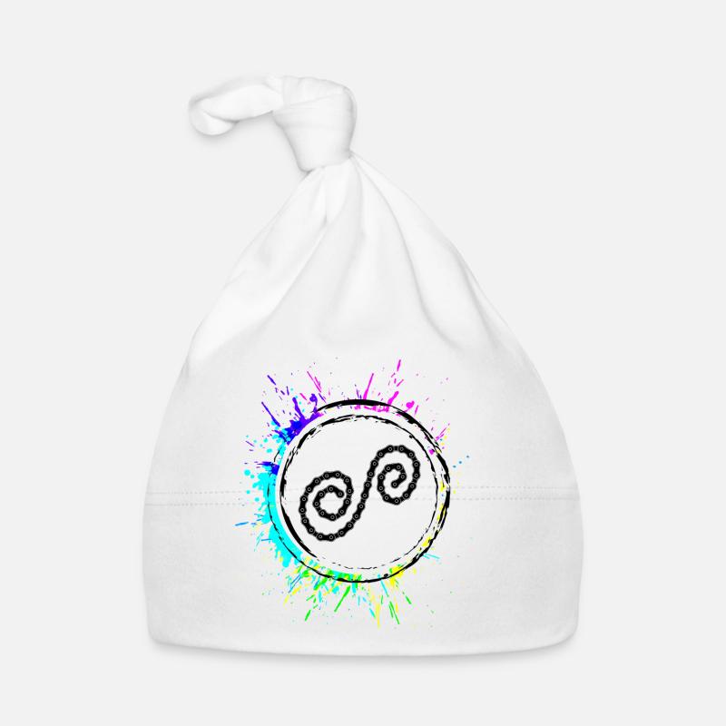 Bicycle Chain Colorful Organic Baby Cap