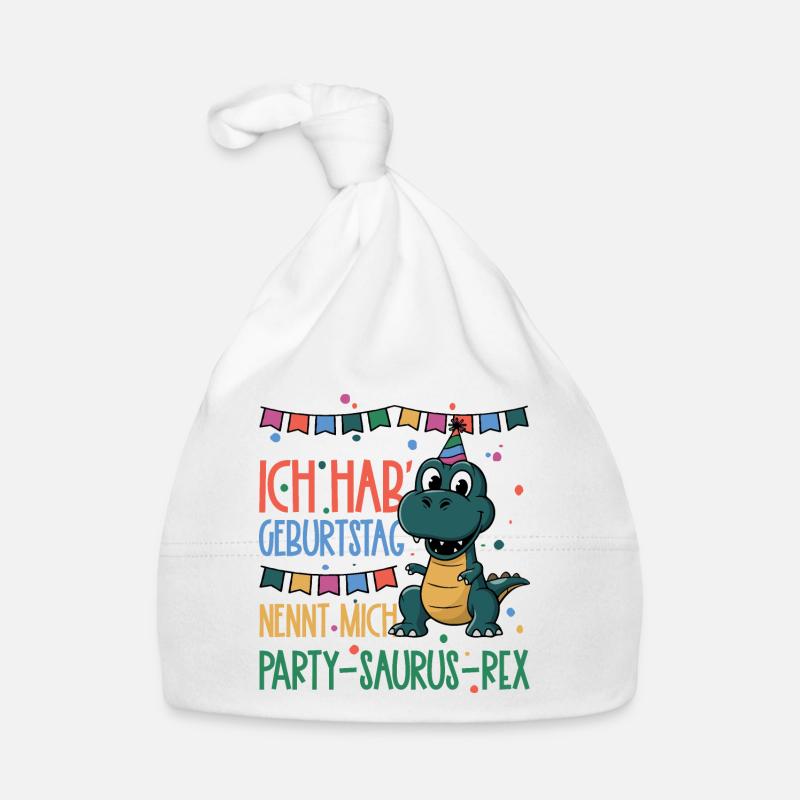 Party-Saurus-Rex, Dinosaurier Kindergeburtstag Baby Bio-Mütze
