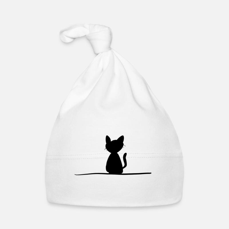 Symbole de ligne de chat Animal Pet Stroke Bonnet bio Bébé