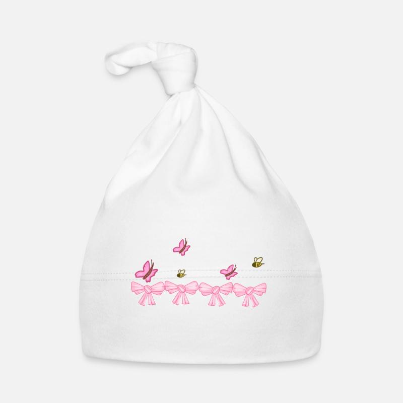 papillon rose broyant naturel Bonnet bio Bébé