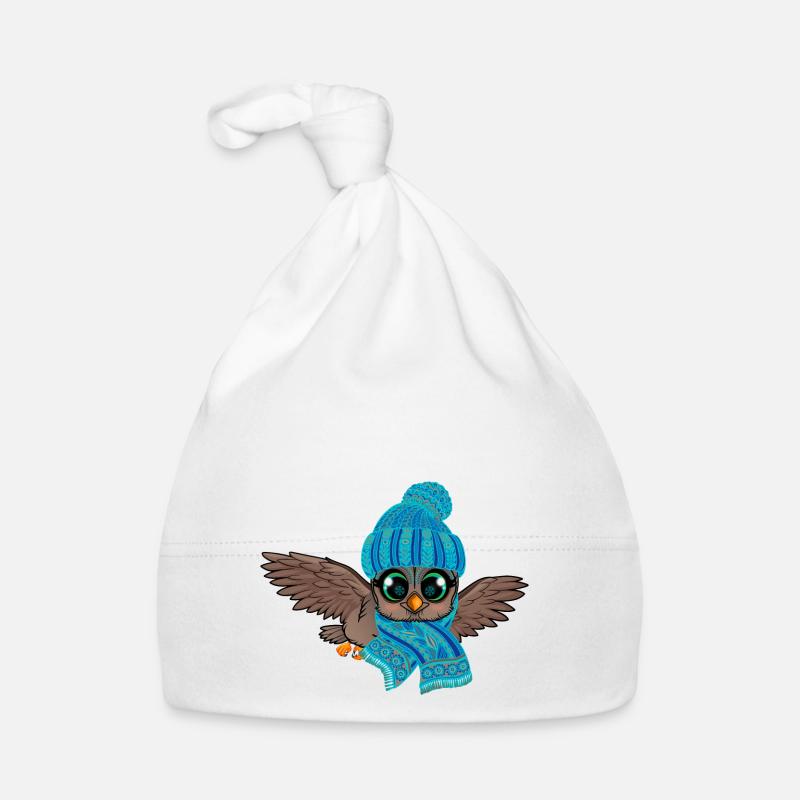 Frosteule Eule Frostbeule Herbst Winter Baby Bio-Mütze