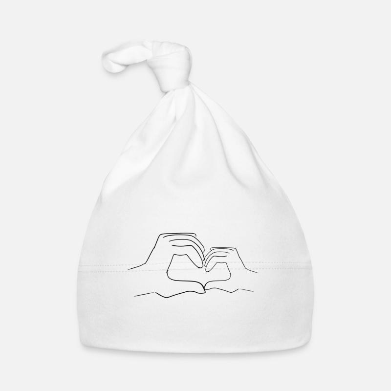 hænder store Babyhue af økologisk bomuld