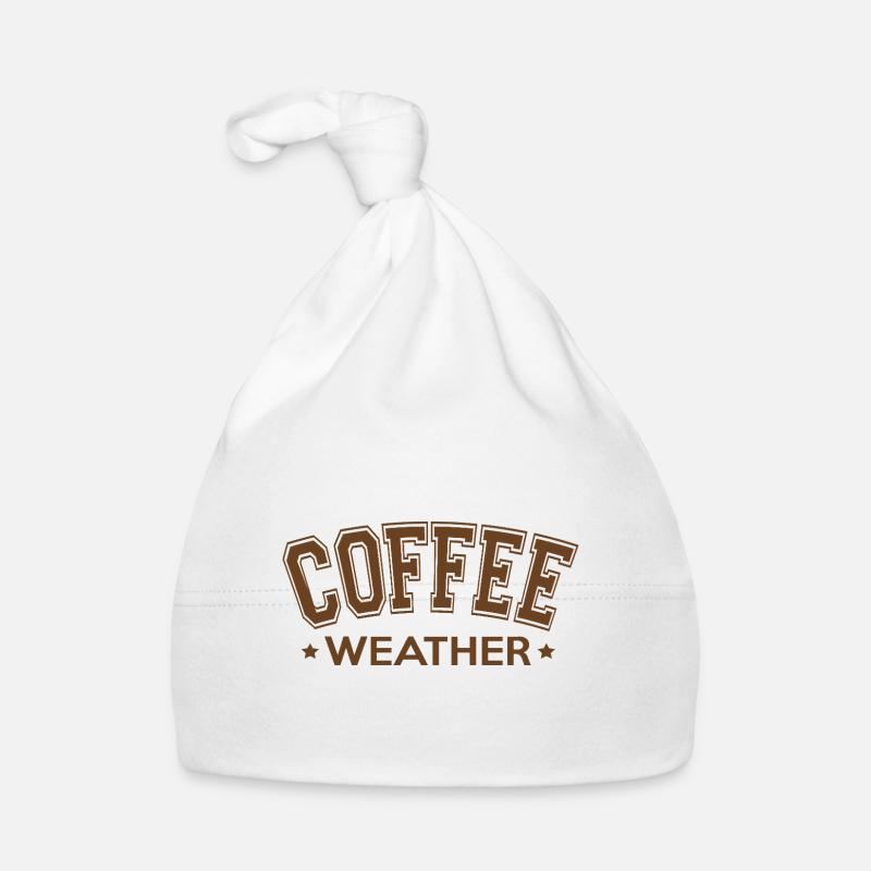 Coffee Weather Coffee Lover Organic Baby Cap