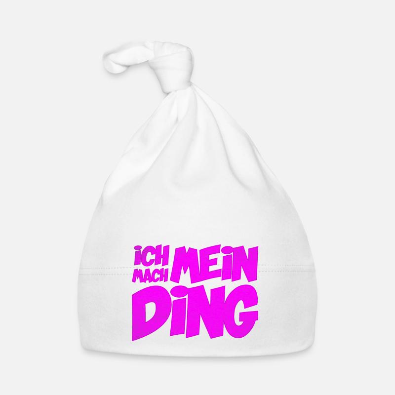 Ich mach mein Ding | Motivation Optimist Baby Bio-Mütze