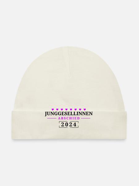 Jga 2024 Junggesellinnenabschied - Baby Bio-Mütze - Weiß - Vorne