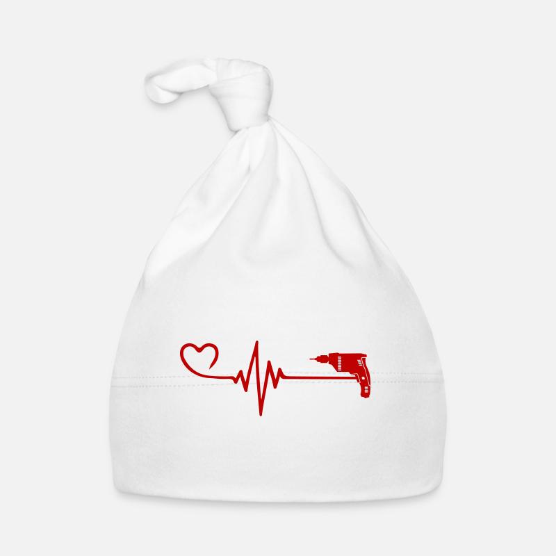 Perceuse Pulse Coeur Amour Bonnet bio Bébé