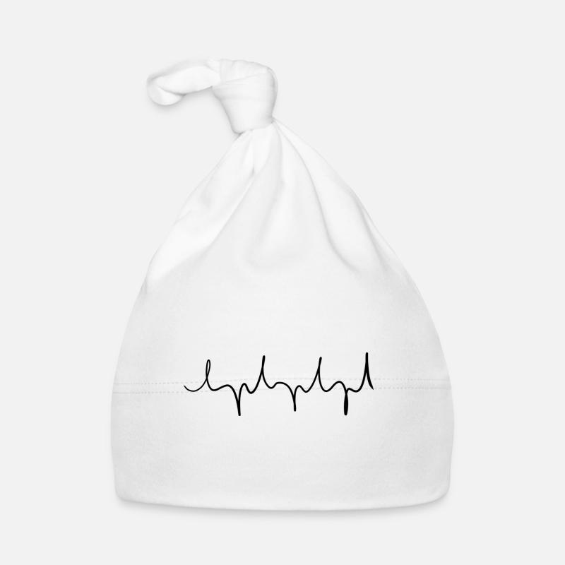 linie spitz wellig strich Baby Bio-Mütze