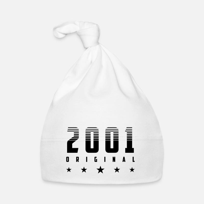 Original 2001 Année de naissance | Couleur modifiable Bonnet bio Bébé
