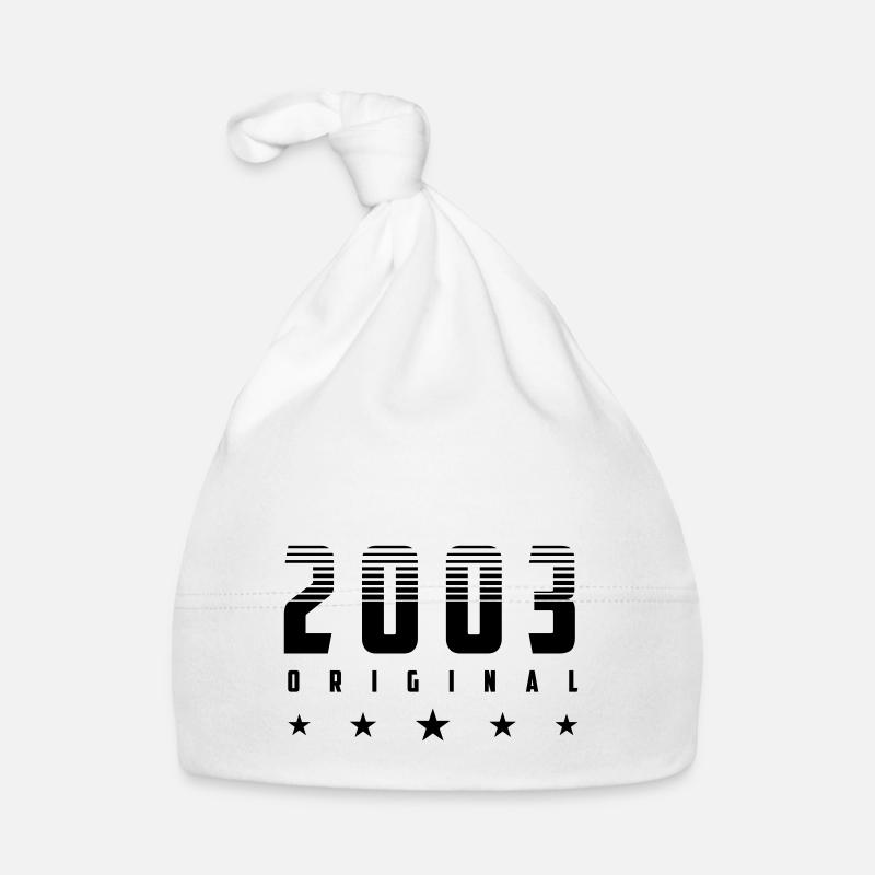 Original 2003 Année de naissance | Couleur modifiable Bonnet bio Bébé