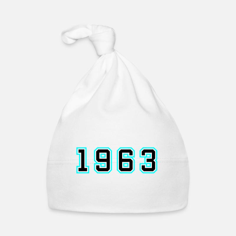 1963 Année Anniversaire Bonnet bio Bébé