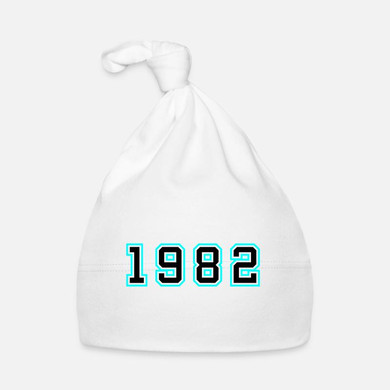 1982 Année Anniversaire Bonnet bio Bébé