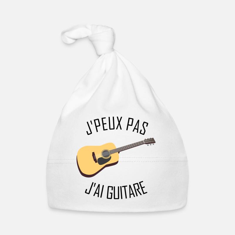 J'peux pas j'ai Guitare Bonnet bio Bébé
