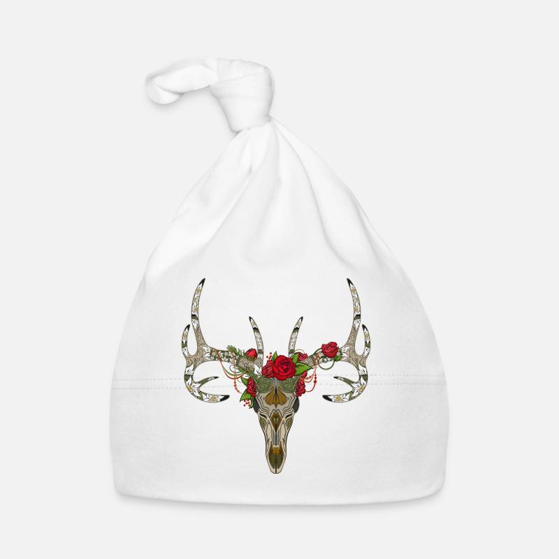 Los Muertos deer Organic Baby Cap