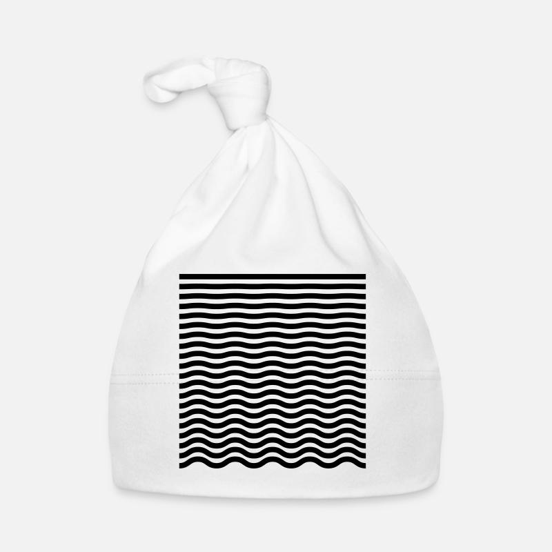 Cours de droite à vague - minimaliste Bonnet bio Bébé