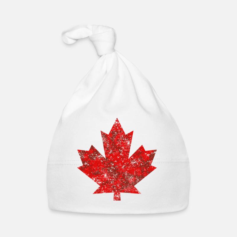 Canada Maple Leaf Ottawa Montreal Vancouver Quebec Organic Baby Cap