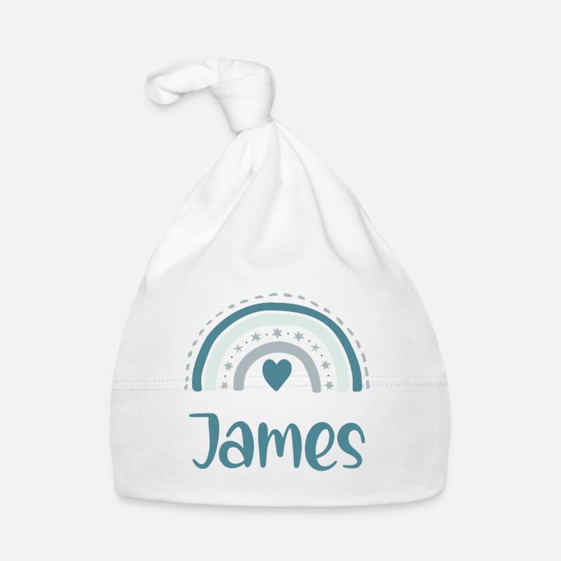 James Name Regenbogen Baby Bio-Mütze