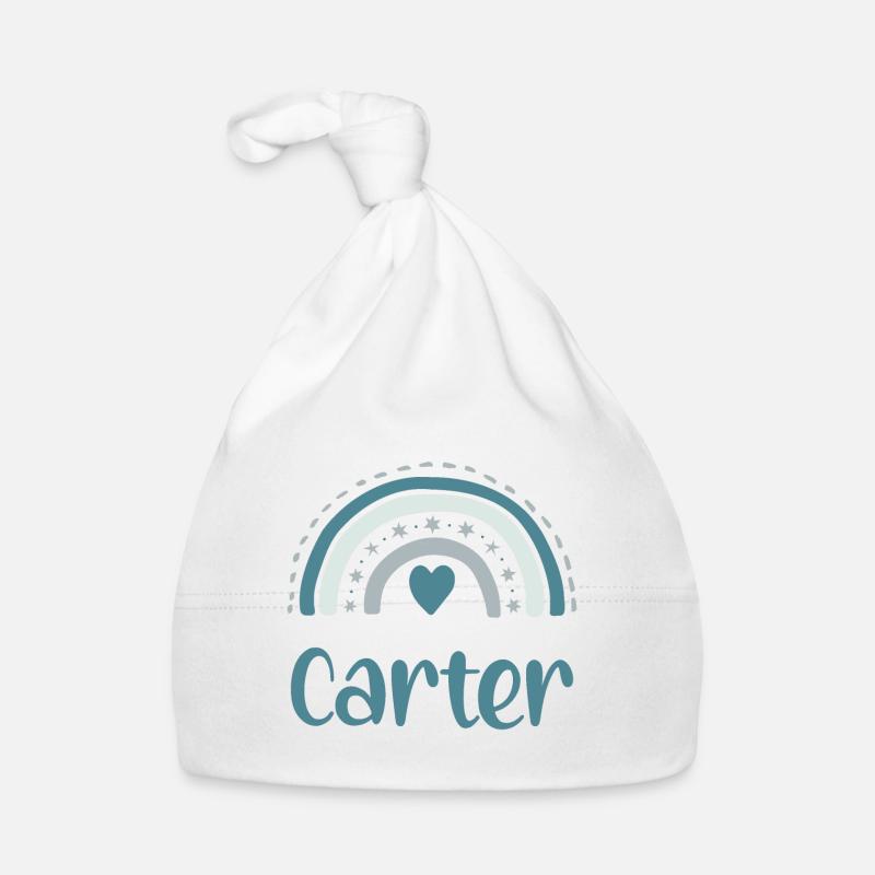 Carter Nom Arc-en-ciel Bonnet bio Bébé