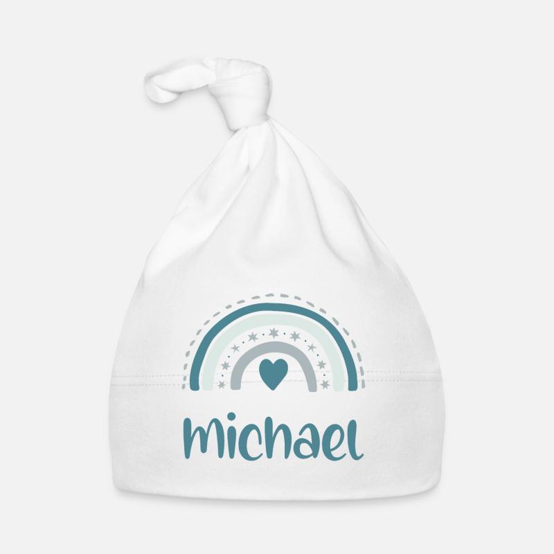 Michael Nom Arc-en-ciel Bonnet bio Bébé